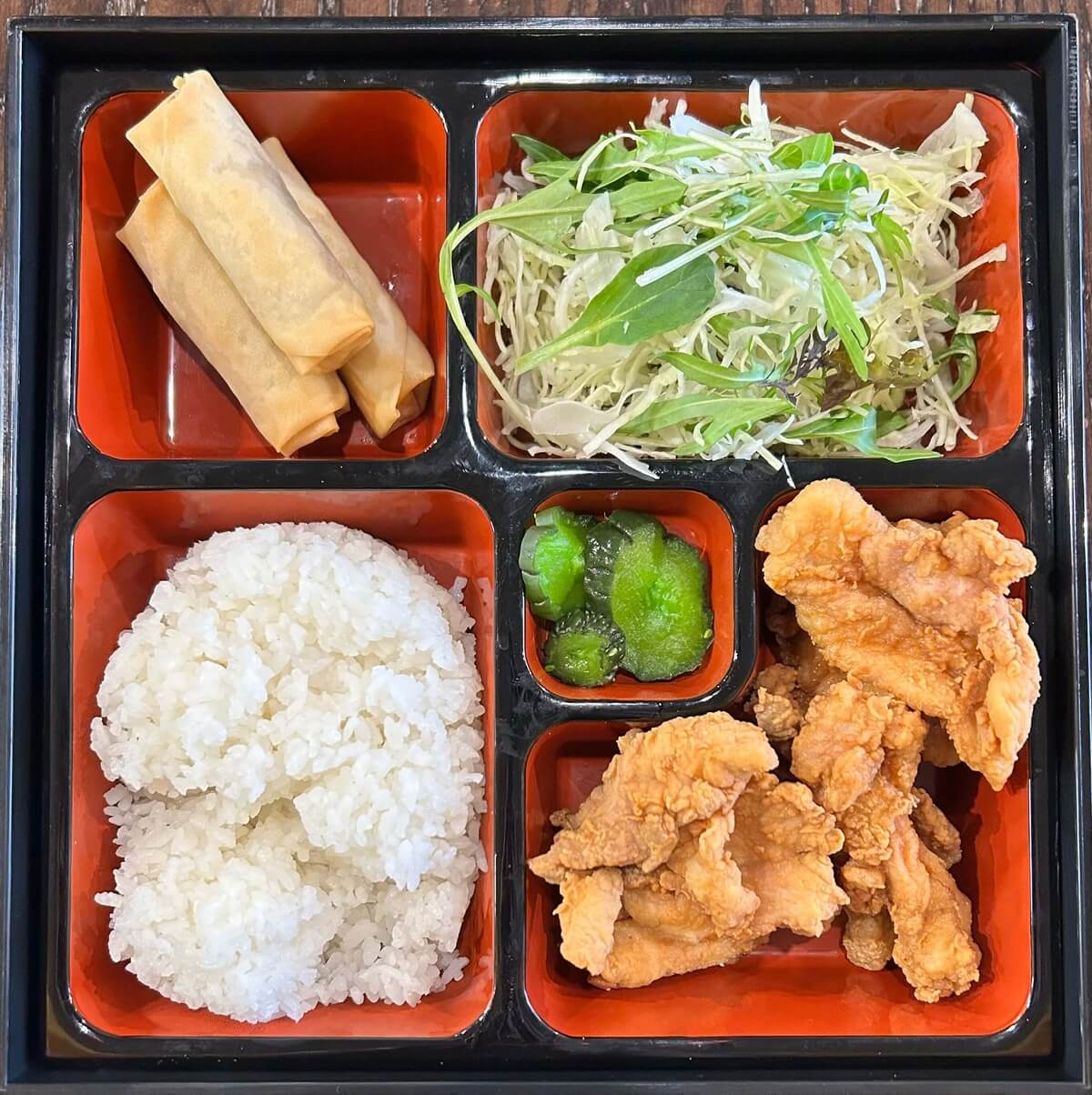 Karaage-Bento (Chicken – Salmon(+$2))