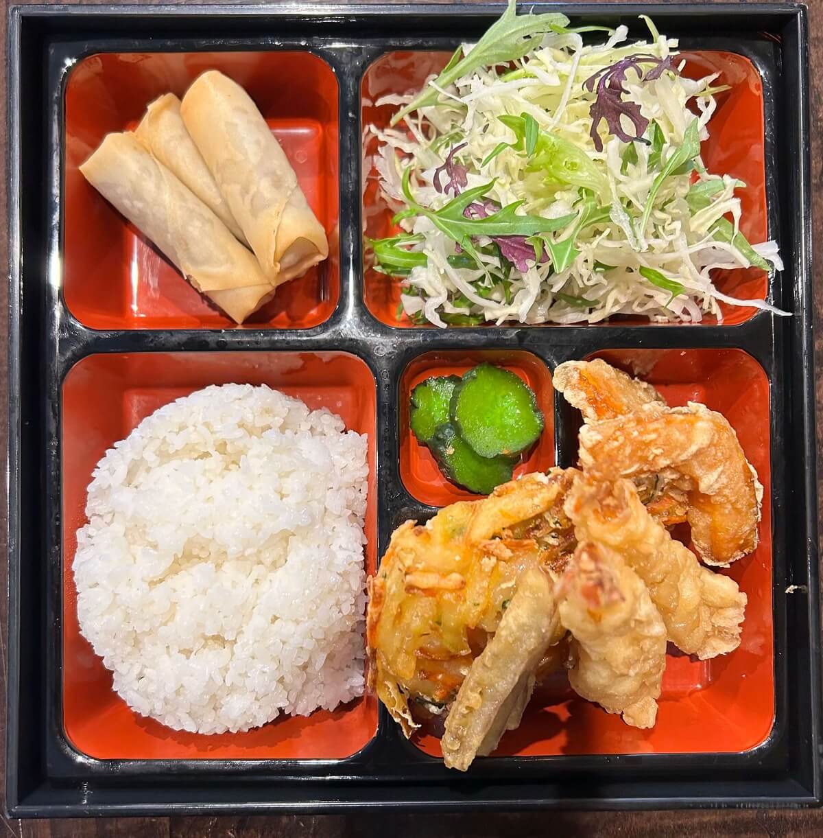 Tempura-Bento (Prawn & Veges or Vege Only)